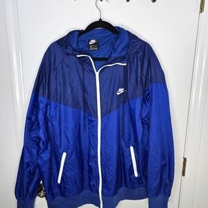 Nike Men's Two-Tone Blue Windbreaker Jacket XXL